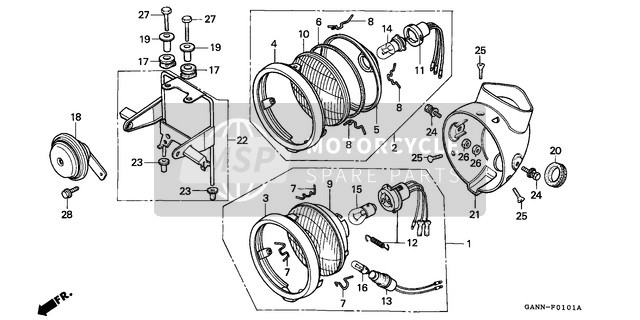 38110MR5871, Horn Comp. (High), Honda, 0